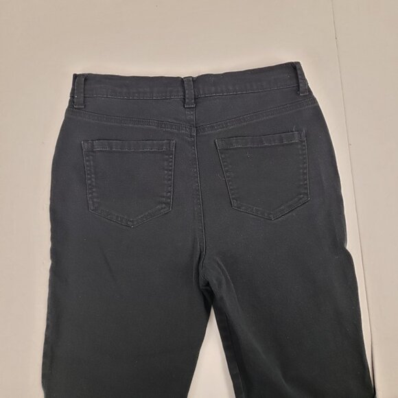 Gloria Vanderbilt 8P Amanda Jeans Black Petite Slim Skinny Straight Denim - Picture 8 of 16